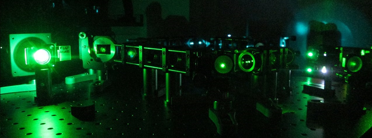 Fluorescence microscope setup