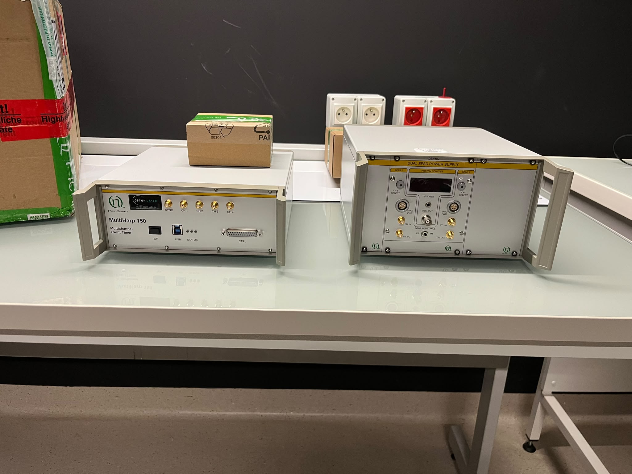Fluorescence microscope setup